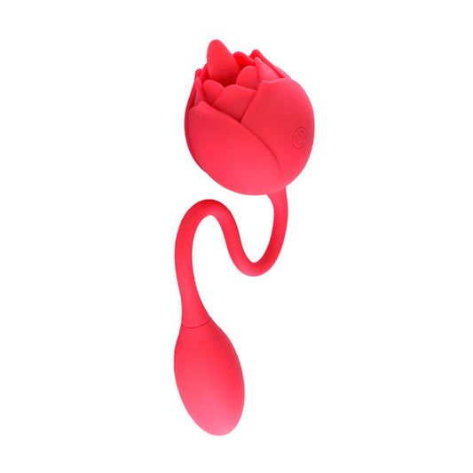 Vibrador doble estimulación Rose red APP